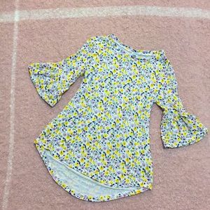 Old navy Spring Easter bell sleeve dress Floral Cottagecore Southern Belle